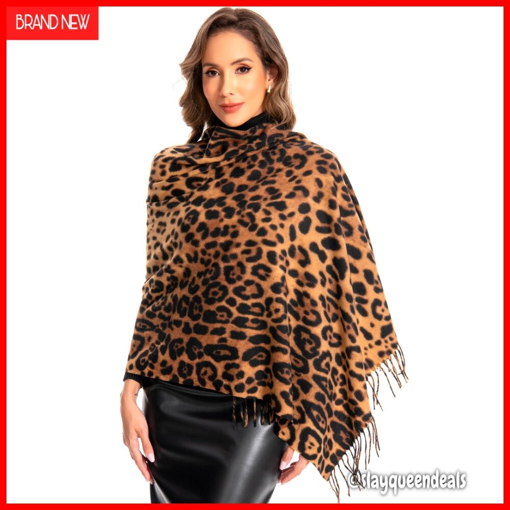 Oversized Chunky Winter Scarf Shawl Wrap Faux Cashmere Warm Thick Blanket